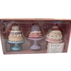 NEW cupcakes and cashmere Candy Frosted Cake Ornaments